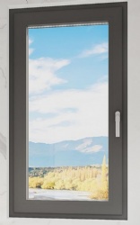 Aluminum casement window